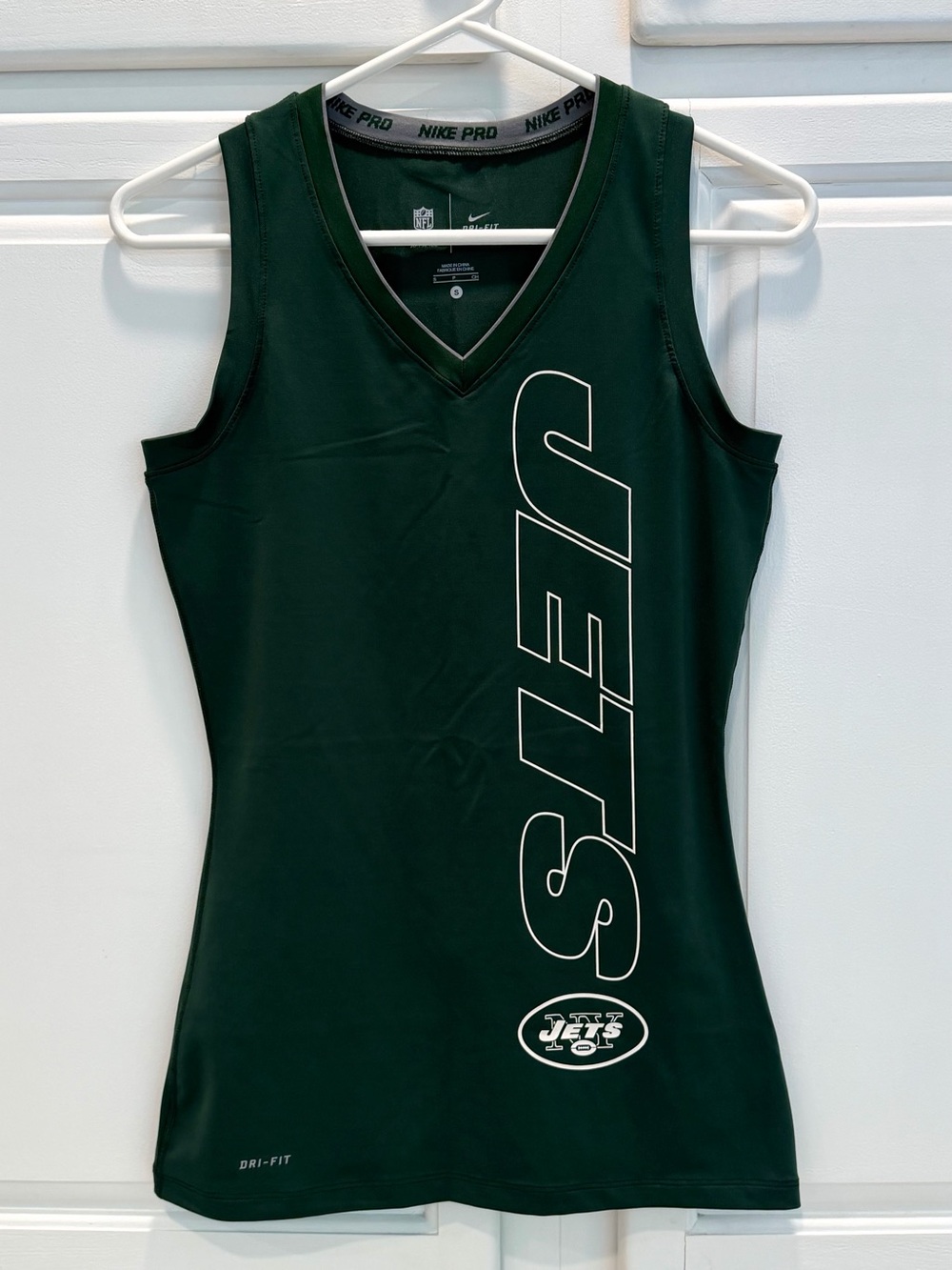 Nike Pro Dri-FIT New York Jets NFL Green Shirt Size S Officially Licensed